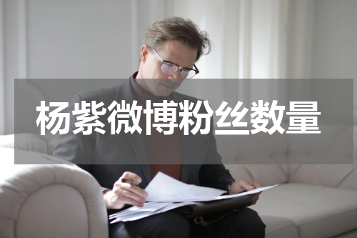 杨紫微博粉丝数量