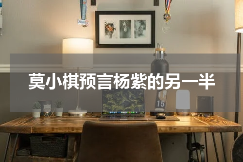 莫小棋预言杨紫的另一半