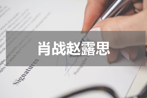 肖战赵露思