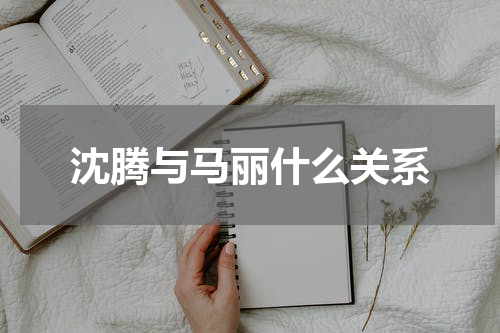 沈腾与马丽什么关系
