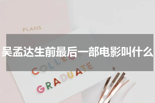 吴孟达生前最后一部电影叫什么