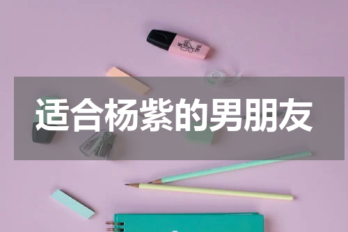适合杨紫的男朋友