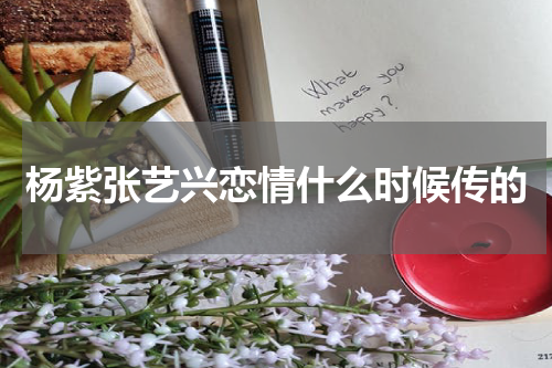 杨紫张艺兴恋情什么时候传的