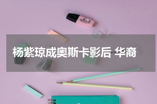 杨紫琼成奥斯卡影后 华裔