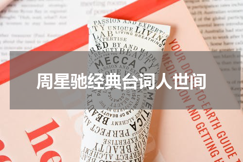 周星驰经典台词人世间