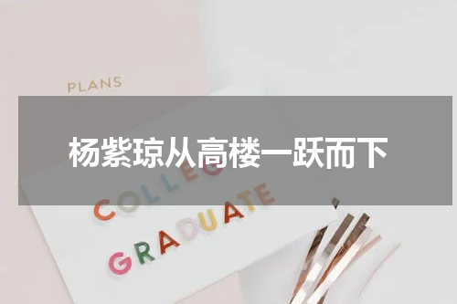 杨紫琼从高楼一跃而下