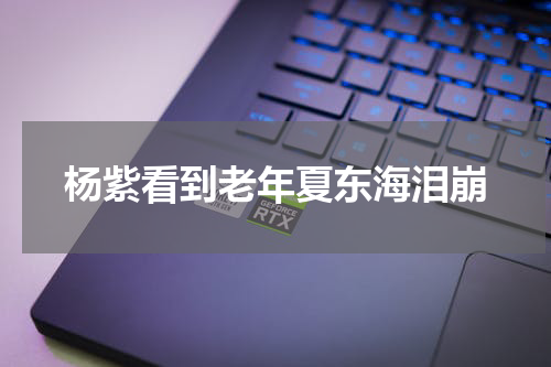 杨紫看到老年夏东海泪崩