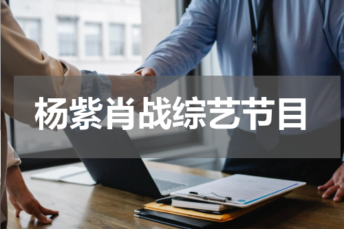 杨紫肖战综艺节目