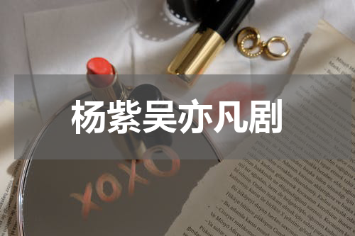杨紫吴亦凡剧