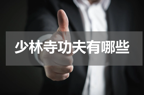 少林寺功夫有哪些