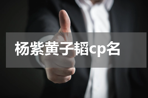 杨紫黄子韬cp名