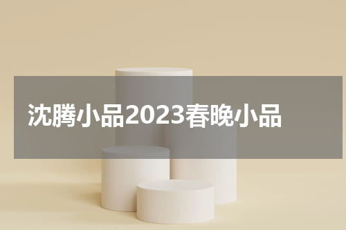 沈腾小品2023春晚小品