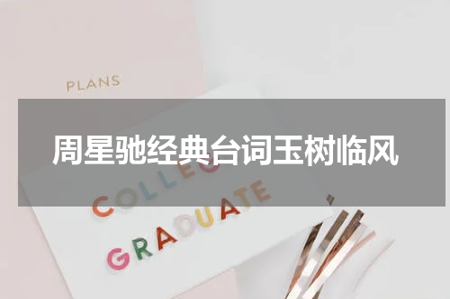 周星驰经典台词玉树临风