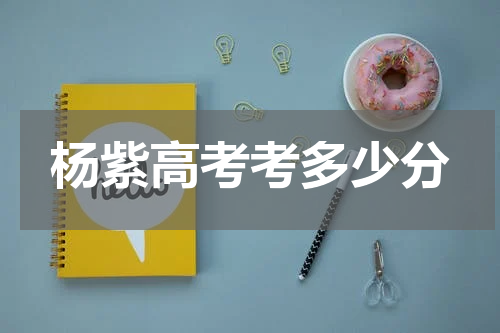杨紫高考考多少分