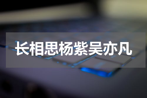 长相思杨紫吴亦凡