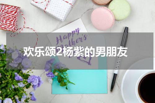欢乐颂2杨紫的男朋友