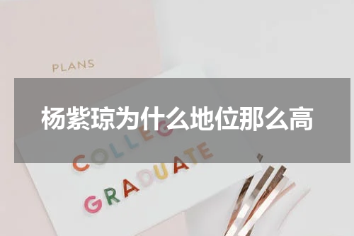 杨紫琼为什么地位那么高