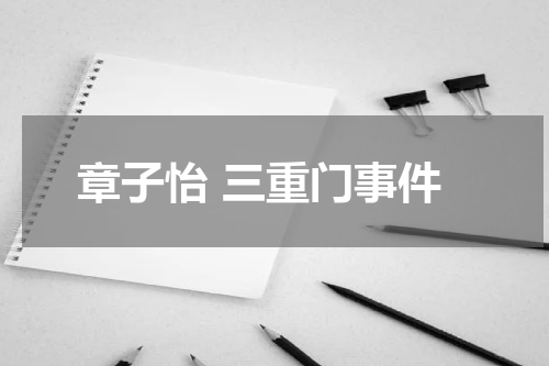 章子怡 三重门事件