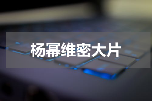 杨幂维密大片
