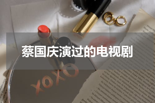蔡国庆演过的电视剧