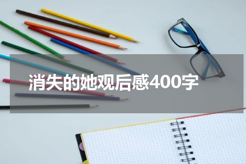 消失的她观后感400字