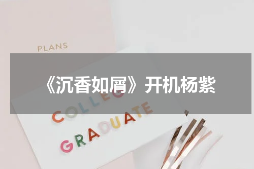 《沉香如屑》开机杨紫