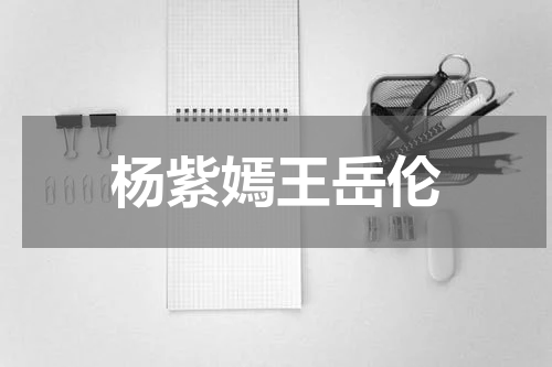杨紫嫣王岳伦