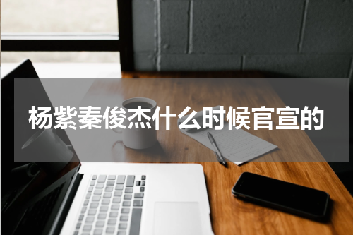 杨紫秦俊杰什么时候官宣的