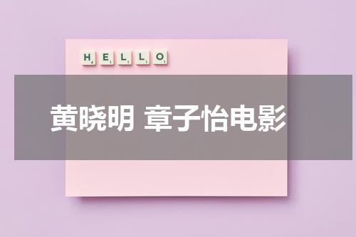 黄晓明 章子怡电影