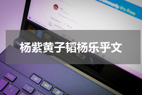 杨紫黄子韬杨乐乎文