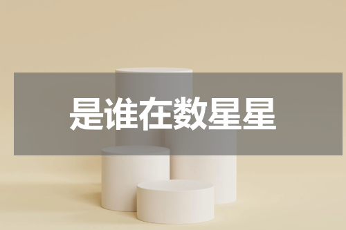 是谁在数星星