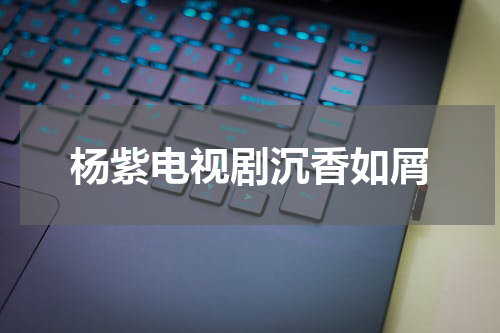 杨紫电视剧沉香如屑