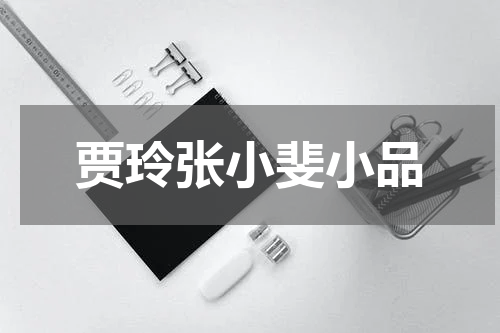 贾玲张小斐小品