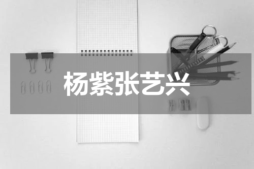 杨紫张艺兴