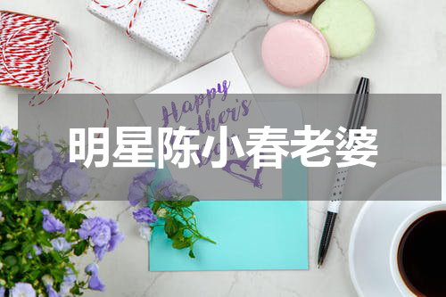 明星陈小春老婆