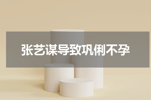 张艺谋导致巩俐不孕