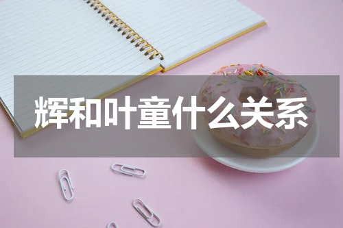 辉和叶童什么关系