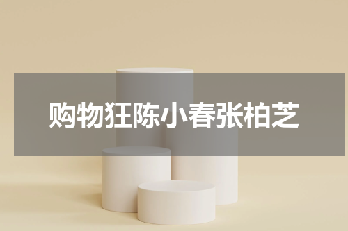 购物狂陈小春张柏芝