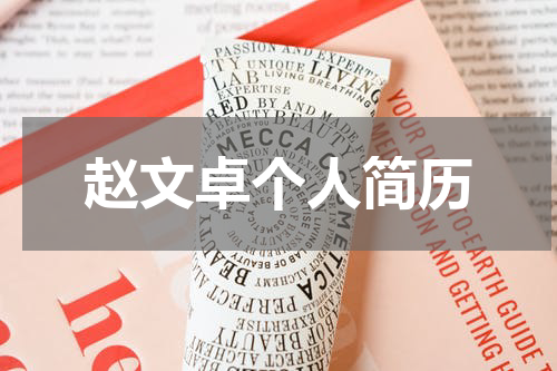 赵文卓个人简历