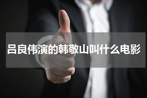 吕良伟演的韩敬山叫什么电影