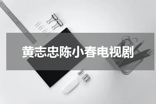 黄志忠陈小春电视剧