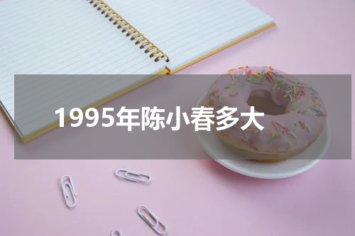 1995年陈小春多大