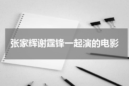 张家辉谢霆锋一起演的电影