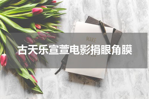 古天乐宣萱电影捐眼角膜