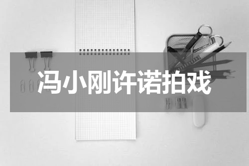 冯小刚许诺拍戏