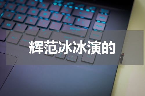 辉范冰冰演的