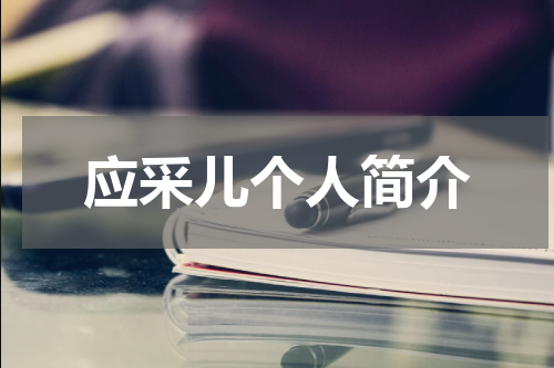 应采儿个人简介