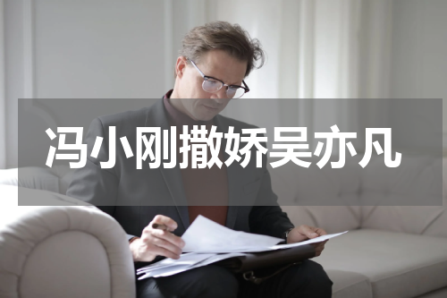 冯小刚撒娇吴亦凡
