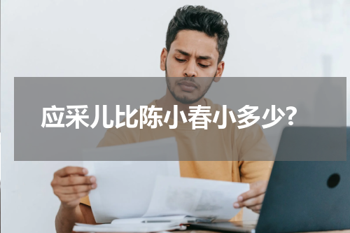 应采儿比陈小春小多少?