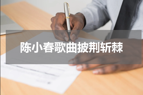 陈小春歌曲披荆斩棘